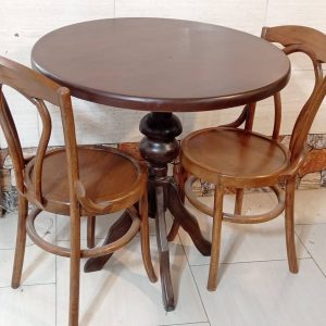 صندلی مدل لهستانی گلابی میز مدل گرد | چوب شاهان | میز و صندلی ناهارخوری کرج | میز و صندلی کرج | میز و صندلی غذاخوری کرج | تولید کننده میز و صندلی | صنایع چوبی شاهان
